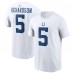 Футболка Anthony Richardson Indianapolis Colts Nike 2023 NFL Draft First Round Pick Player Name & Number - White