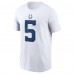 Футболка Anthony Richardson Indianapolis Colts Nike 2023 NFL Draft First Round Pick Player Name & Number - White