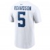 Футболка Anthony Richardson Indianapolis Colts Nike 2023 NFL Draft First Round Pick Player Name & Number - White