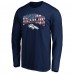 Футболка с длинным рукавом Denver Broncos Navy Banner Wave