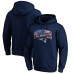 New England Patriots Navy Banner Wave Pullover Hoodie
