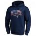 New England Patriots Navy Banner Wave Pullover Hoodie