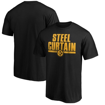 Футболка Pittsburgh Steelers Black Hometown Collection Steel Curtain