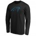 Футболка с длинным рукавом Carolina Panthers Black Primary Logo