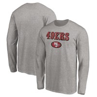 San Francisco 49ers Gray Team Lockup Long Sleeve T-Shirt
