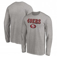 San Francisco 49ers Gray Team Lockup Long Sleeve T-Shirt