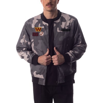 Бомбер Washington Commanders The Wild Collective Unisex Camo - Gray