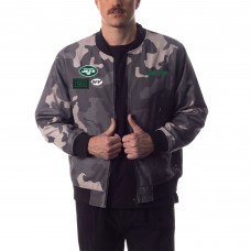 Бомбер New York Jets The Wild Collective Unisex Camo - Gray Бомбер New York Jets The Wild Collective Unisex Camo - Gray