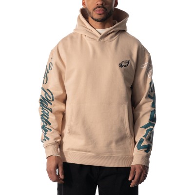 Толстовка Philadelphia Eagles The Wild Collective Unisex Heavy Block Graphic - Cream