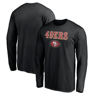 San Francisco 49ers Black Team Lockup Long Sleeve T-Shirt