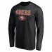 San Francisco 49ers Black Team Lockup Long Sleeve T-Shirt