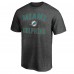 Футболка Miami Dolphins Fanatics Heather Charcoal Victory Arch