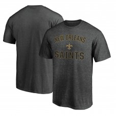 Футболка New Orleans Saints Fanatics Heather Charcoal Victory Arch