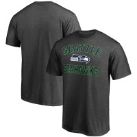 Seattle Seahawks Fanatics Heather Charcoal Victory Arch T-Shirt