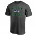 Seattle Seahawks Fanatics Heather Charcoal Victory Arch T-Shirt