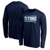 Футболка с длинным рукавом Tennessee Titans On Side Stripe - Navy