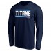 Футболка с длинным рукавом Tennessee Titans On Side Stripe - Navy