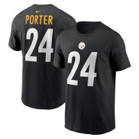 Pittsburgh Steelers Joey Porter Jr. Nike Black Player Name & Number T-Shirt