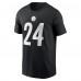 Pittsburgh Steelers Joey Porter Jr. Nike Black Player Name & Number T-Shirt