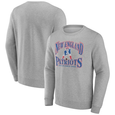 New England Patriots Gray Playability Pullover Sweatshirt