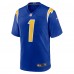 Игровая джерси Quentin Johnston Los Angeles Chargers Nike Alternate Game - Royal