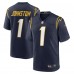 Игровая джерси Quentin Johnston Los Angeles Chargers Nike Alternate - Navy