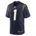 Игровая джерси Quentin Johnston Los Angeles Chargers Nike Alternate - Navy