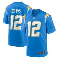 Los Angeles Chargers Derius Davis Nike Powder Blue Team Game Jersey