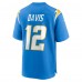 Los Angeles Chargers Derius Davis Nike Powder Blue Team Game Jersey