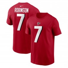 Футболка Bijan Robinson Atlanta Falcons Nike Player Name & Number - Red