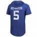 Футболка с капюшоном Anthony Richardson Indianapolis Colts Majestic Threads Player Name & Number Tri-Blend Slim Fit - Royal