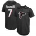 Футболка с капюшоном Bijan Robinson Atlanta Falcons Majestic Threads Player Name & Number Tri-Blend Slim Fit - Black