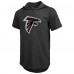 Футболка с капюшоном Bijan Robinson Atlanta Falcons Majestic Threads Player Name & Number Tri-Blend Slim Fit - Black