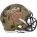 Noah Sewell Chicago Bears Autographed Fanatics Authentic Riddell Camo Speed Mini Helmet