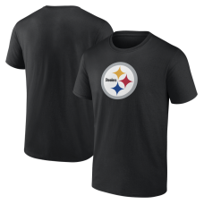 Футболка Pittsburgh Steelers Logo Athletic Black Primary Logo