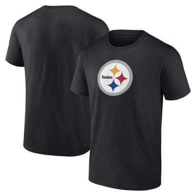Футболка Pittsburgh Steelers Logo Athletic Black Primary Logo
