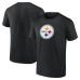 Футболка Pittsburgh Steelers Logo Athletic Black Primary Logo Футболка Pittsburgh Steelers Logo Athletic Black Primary Logo
