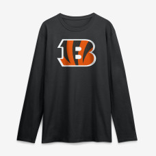 Футболка с длинным рукавом Cincinnati Bengals Logo Athletic Black Primary Logo Футболка с длинным рукавом Cincinnati Bengals Logo Athletic Black Primary Logo