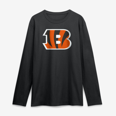 Футболка с длинным рукавом Cincinnati Bengals Logo Athletic Black Primary Logo