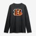 Футболка с длинным рукавом Cincinnati Bengals Logo Athletic Black Primary Logo Футболка с длинным рукавом Cincinnati Bengals Logo Athletic Black Primary Logo