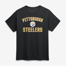 Футболка Pittsburgh Steelers Logo Athletic Black Cotton Victory Arch