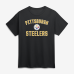 Футболка Pittsburgh Steelers Logo Athletic Black Cotton Victory Arch Футболка Pittsburgh Steelers Logo Athletic Black Cotton Victory Arch