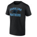 Футболка Carolina Panthers Logo Athletic Black Cotton Victory Arch