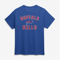 Футболка Buffalo Bills Logo Athletic Royal Cotton Victory Arch