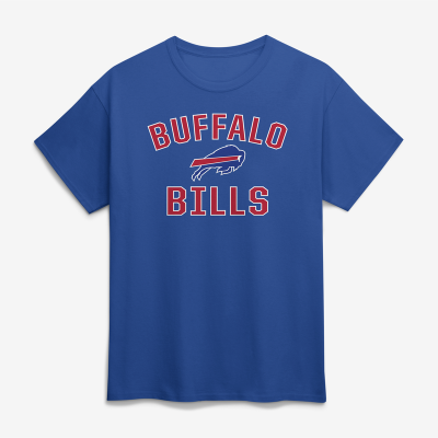 Футболка Buffalo Bills Logo Athletic Royal Cotton Victory Arch