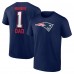 New England Patriots Fanatics Navy Fathers Day T-Shirt New England Patriots Fanatics Navy Fathers Day T-Shirt