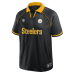 Поло Pittsburgh Steelers Fanatics Black/Gold Homerun Raglan V-Neck