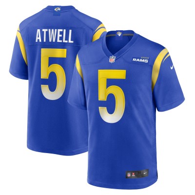 Игровая джерси Tutu Atwell Los Angeles Rams Nike Home - Royal