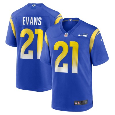 Игровая джерси Zach Evans Los Angeles Rams Nike Home - Royal