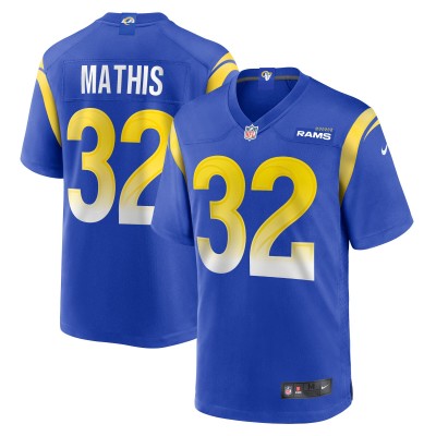 Игровая джерси Ochaun Mathis Los Angeles Rams Nike Home - Royal